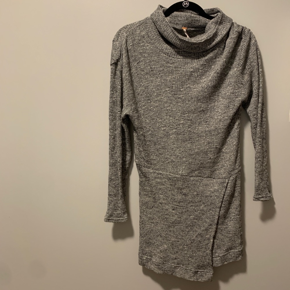 Marled gray sweater dress from Free People